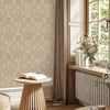 Damask Flocked Velvet Feel Wallpaper, Beige Deep 3D Embossed Quilted Texture Luxury Wallcovering, Non - Woven - Adawall Wallpaper - Registered Trade Accounts Only, Wallpaper Wholesale Account - 1411-4 - Adawall Wholesale - Wallpaper Wholesaler