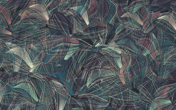 Dark Blue and Red Wallpaper, Abstract Shapes Mural, Oversized Custom Size Wall Art, Non - Woven, Non - Adhesive, Modern Wall Paper, Removable - Adawall Wallpaper - Registered Trade Accounts Only, Wallpaper Wholesale Account - W77643 - Adawall Wholesale - Wallpaper Wholesaler