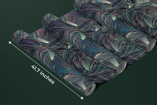Dark Blue and Red Wallpaper, Abstract Shapes Mural, Oversized Custom Size Wall Art, Non - Woven, Non - Adhesive, Modern Wall Paper, Removable - Adawall Wallpaper - Registered Trade Accounts Only, Wallpaper Wholesale Account - W77643 - Adawall Wholesale - Wallpaper Wholesaler