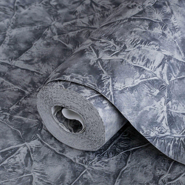 Dark Blue Deep Embossed Wallpaper, Home Wall Decor, Aesthetic Wallpaper, Textured Wallcovering Non - Adhesive - 41.7”W X 393”H - Adawall Wallpaper - Registered Trade Accounts Only, Wallpaper Wholesale Account - 1007-4 - Adawall Wholesale - Wallpaper Wholesaler