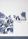 Dark Blue Floral Wallpaper, Seamless Pattern Mural, Oversized Custom Size Wall Art, Non - Woven, Non - Adhesive, Modern Wall Paper, Removable - Adawall Wallpaper - Registered Trade Accounts Only, Wallpaper Wholesale Account - W78075 - Adawall Wholesale - Wallpaper Wholesaler