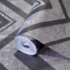 Dark Gray Large Modern Chevron 3D Embossed Wallpaper, Modern Rich Textured Wallcovering - Adawall Wallpaper - Registered Trade Accounts Only, Wallpaper Wholesale Account - 1207-5 - Adawall Wholesale - Wallpaper Wholesaler