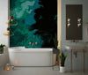 Dark Green Marble Wallpaper, Black Abstract Mural, Oversized Custom Size Wall Art, Non - Woven, Non - Adhesive, Modern Wall Paper, Removable - Adawall Wallpaper - Registered Trade Accounts Only, Wallpaper Wholesale Account - W77918 - Adawall Wholesale - Wallpaper Wholesaler