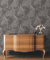Dark Grey Floral Wallpaper, Natural Wallpaper, Modern & Minimalist Wall Covering,Modern Look Neutral Colors Glittering Wallcovering - Adawall Wallpaper - Registered Trade Accounts Only, Wallpaper Wholesale Account - 24107-3 - Adawall Wholesale - Wallpaper Wholesaler