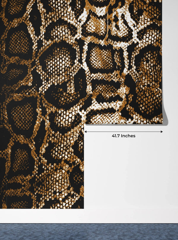 Dark Snake Skin Wallpaper, Seamless Pattern Mural, Oversized Custom Size Wall Art, Non - Woven, Non - Adhesive, Modern Wall Paper, Removable - Adawall Wallpaper - Registered Trade Accounts Only, Wallpaper Wholesale Account - W77974 - Adawall Wholesale - Wallpaper Wholesaler