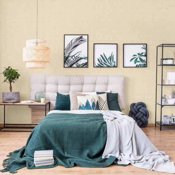 Deep Embossed Geometric Beigie, Home Wall Decor, Aesthetic Wallpaper, Textured Wallcovering Non-Adhesive and Non-Peel - Walloro High End Wallcoverings & More