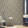 Deep Embossed Sparkling Damask Wallpaper, Stylish Brown Blue Glittering Luxury Fabric Feel Vivid Colors, Home Commercial Use, Easy Clean, Water Resistant - Adawall Wallpaper - Registered Trade Accounts Only, Wallpaper Wholesale Account - 1312-3 - Adawall Wholesale - Wallpaper Wholesaler