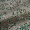 Deep Embossed Sparkling Damask Wallpaper, Stylish Brown Green Glittering Luxury Fabric Feel Vivid Colors, Home Commercial Use, Easy Clean, Water Resistant - Walloro High End Wallcoverings & More