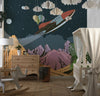 Deep Space Planet Wallpaper, Retro Future Style Mural, Oversized Custom Size Wall Art, Non - Woven, Non - Adhesive, Modern Wall Paper, Removable - Adawall Wallpaper - Registered Trade Accounts Only, Wallpaper Wholesale Account - W77801 - Adawall Wholesale - Wallpaper Wholesaler