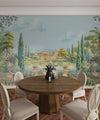 Ancient Roman Garden Wallpaper, Palace Fountain Mural, Oversized Custom Size Wall Art, Non-Woven, Non-Adhesive, Modern Wall Paper, Removable