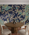 Ethnic Paisley Wallpaper, Seamless Pattern Mural, Oversized Custom Size Wall Art, Non-Woven, Non-Adhesive, Modern Wall Paper, Removable