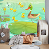 Duck Family Wallpaper, Lake Mural, Oversized Custom Size Wall Art, Non - Woven, Non - Adhesive, Modern Wall Paper, Removable - Adawall Wallpaper - Registered Trade Accounts Only, Wallpaper Wholesale Account - W78133 - Adawall Wholesale - Wallpaper Wholesaler