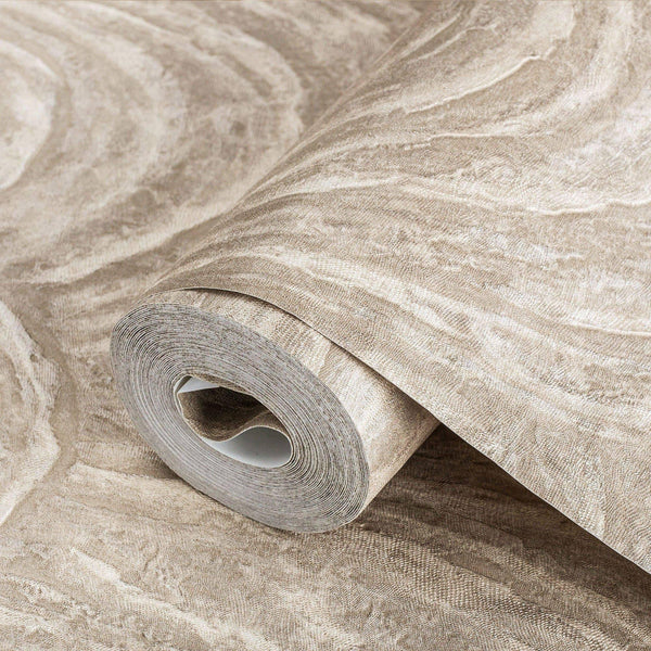 Elegant Beige Striped Embossed Wallpaper, Non - Adhesive - 113 sq ft - Adawall Wallpaper - Registered Trade Accounts Only, Wallpaper Wholesale Account - 1005-4 - Adawall Wholesale - Wallpaper Wholesaler