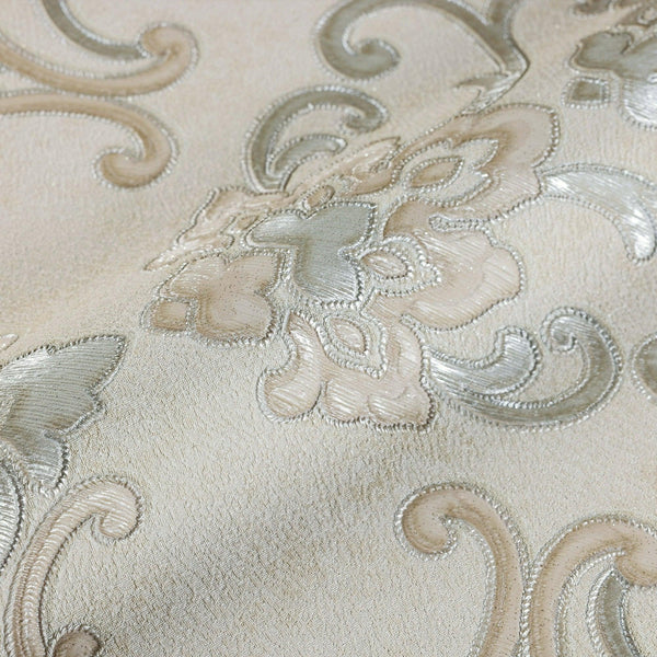Elegant Damask Deep Embossed Wallpaper, 3D Textured Wallcovering, Traditional, Extra Large 114 sq ft Roll, Luxury Wallpaper, Washable - Walloro High End Wallcoverings & More