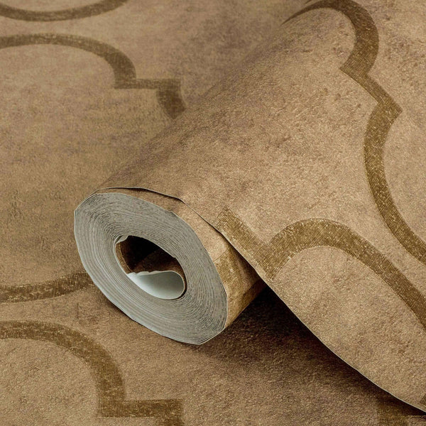 Elegant Moroccan Embossed Wallpaper, Rich Textured Wallcovering, Traditional, Shiny Neutral, Extra Large 114 sq ft Roll, Washable, Removable - Adawall Wallpaper - Registered Trade Accounts Only, Wallpaper Wholesale Account - 4703-4 - Adawall Wholesale - Wallpaper Wholesaler