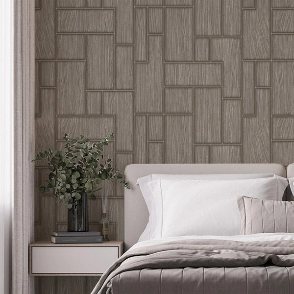 Elegant Wood Pattern 3D Embossed Wallpaper, Gray Color Farmhouse Lodge Realistic Wood Plank Textured Wall Covering - Adawall Wallpaper - Registered Trade Accounts Only, Wallpaper Wholesale Account - 23108-4 - Adawall Wholesale - Wallpaper Wholesaler