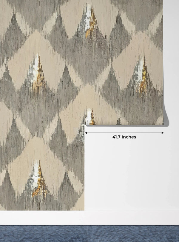 Ethnic Handmade Ikat Wallpaper, Seamless Pattern Mural, Oversized Custom Size Wall Art, Non - Woven, Non - Adhesive, Modern Wall Paper, Removable - Adawall Wallpaper - Registered Trade Accounts Only, Wallpaper Wholesale Account - W77743 - Adawall Wholesale - Wallpaper Wholesaler