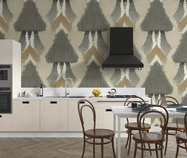 Ethnic Ikat Abstract Wallpaper, Seamless Pattern Tribal Mural, Oversized Custom Size Wall Art, Non - Woven, Non - Adhesive, Modern Wall Paper, Removable - Adawall Wallpaper - Registered Trade Accounts Only, Wallpaper Wholesale Account - W77742 - Adawall Wholesale - Wallpaper Wholesaler