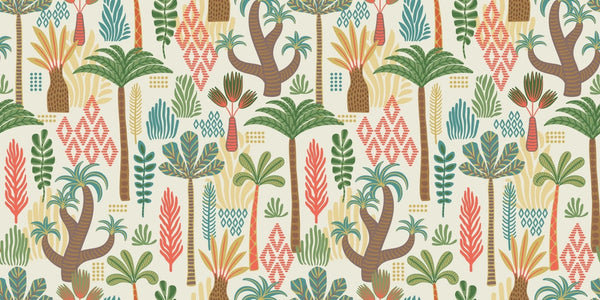 Ethnic Tropical Wallpaper, Seamless Pattern Mural, Oversized Custom Size Wall Art, Non - Woven, Non - Adhesive, Modern Wall Paper, Removable - Adawall Wallpaper - Registered Trade Accounts Only, Wallpaper Wholesale Account - W78067 - Adawall Wholesale - Wallpaper Wholesaler