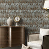 Exotic Feathers Pattern Embossed Wallpaper, Brown Neutral Tropical 3D Textured Birds Wallcovering - Adawall Wallpaper - Registered Trade Accounts Only, Wallpaper Wholesale Account - 9913-5 - Adawall Wholesale - Wallpaper Wholesaler
