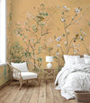 Extra Large Chinoiserie Floral Wallpaper, Birds Blossom Yellow Wall Mural, Custom Size, Luxury, Modern Wall Paper, Non - Pasted, Washable, Removable (Copy) - Adawall Wallpaper - Registered Trade Accounts Only, Wallpaper Wholesale Account - A324-3 - Adawall Wholesale - Wallpaper Wholesaler