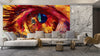 Eye Oil Painting Wallpaper, Brush Strokes Mural, Oversized Custom Size Wall Art, Non - Woven, Non - Adhesive, Modern Wall Paper, Removable - Adawall Wallpaper - Registered Trade Accounts Only, Wallpaper Wholesale Account - W78212 - Adawall Wholesale - Wallpaper Wholesaler