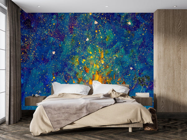 Flames of a Bonfire Wallpaper, Oil Painting Mural, Oversized Custom Size Wall Art, Non - Woven, Non - Adhesive, Modern Wall Paper, Removable - Adawall Wallpaper - Registered Trade Accounts Only, Wallpaper Wholesale Account - W77615 - Adawall Wholesale - Wallpaper Wholesaler