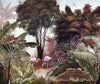 Flamingos Tropical Trees Wallpaper, Brown Nature Wall Mural, Jungle Forest Scene, Non - Woven, Non - Pasted, Removable, Custom Exotic Wall Print Art - Adawall Wallpaper - Registered Trade Accounts Only, Wallpaper Wholesale Account - A307-3 - Adawall Wholesale - Wallpaper Wholesaler