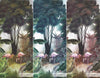 Flamingos Tropical Trees Wallpaper, Green Nature Wall Mural, Jungle Forest Scene, Non - Woven, Non - Pasted, Removable, Custom Exotic Wall Print Art - Adawall Wallpaper - Registered Trade Accounts Only, Wallpaper Wholesale Account - A307-2 - Adawall Wholesale - Wallpaper Wholesaler
