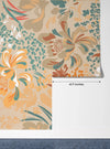 Floral Brown and Green Wallpaper, Seamless Pattern Mural, Oversized Custom Size Wall Art, Non - Woven, Non - Adhesive, Modern Wall Paper, Removable - Adawall Wallpaper - Registered Trade Accounts Only, Wallpaper Wholesale Account - W77865 - Adawall Wholesale - Wallpaper Wholesaler