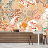Floral Brown and Green Wallpaper, Seamless Pattern Mural, Oversized Custom Size Wall Art, Non - Woven, Non - Adhesive, Modern Wall Paper, Removable - Adawall Wallpaper - Registered Trade Accounts Only, Wallpaper Wholesale Account - W77865 - Adawall Wholesale - Wallpaper Wholesaler