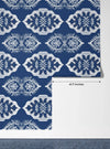 Floral Ikat Wallpaper, Seamless Pattern Mural, Oversized Custom Size Wall Art, Non - Woven, Non - Adhesive, Modern Wall Paper, Removable - Adawall Wallpaper - Registered Trade Accounts Only, Wallpaper Wholesale Account - W77964 - Adawall Wholesale - Wallpaper Wholesaler