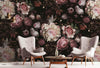 Floral Peony Wall Mural, Black Large Blooms Black Botanical Wallpaper,Home Decor Wall Art, Non - Woven, Non - Pasted, Removable, Washable - Adawall Wallpaper - Registered Trade Accounts Only, Wallpaper Wholesale Account - A322-1 - Adawall Wholesale - Wallpaper Wholesaler