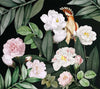 Floral Wall Mural, Green Peony Flower Parrot Wall Mural Art, Big Size Customizable Bird Theme, Non - Adhesive, Removable Wallpaper, Black, Washable, Home Interior Decor Wall Art - Adawall Wallpaper - Registered Trade Accounts Only, Wallpaper Wholesale Account - A316-2 - Adawall Wholesale - Wallpaper Wholesaler