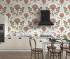 Floral Wallpaper, Boho Mural, Oversized Custom Size Wall Art, Non - Woven, Non - Adhesive, Modern Wall Paper, Removable - Adawall Wallpaper - Registered Trade Accounts Only, Wallpaper Wholesale Account - W77529 - Adawall Wholesale - Wallpaper Wholesaler