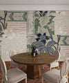 Floral Wallpaper, Patchwork Mural, Oversized Custom Size Wall Art, Non - Woven, Non - Adhesive, Modern Wall Paper, Removable - Adawall Wallpaper - Registered Trade Accounts Only, Wallpaper Wholesale Account - W77866 - Adawall Wholesale - Wallpaper Wholesaler