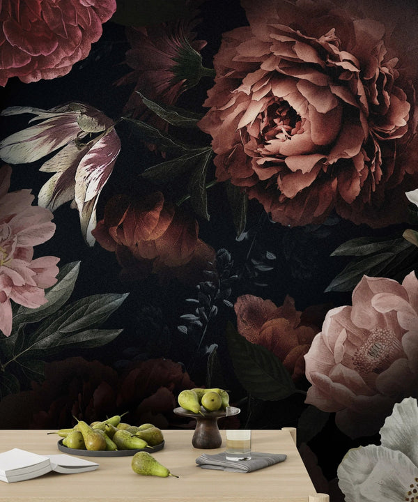 Flowers Wallpaper, Natural Background Mural, Oversized Custom Size Wall Art, Non - Woven, Non - Adhesive, Modern Wall Paper, Removable - Adawall Wallpaper - Registered Trade Accounts Only, Wallpaper Wholesale Account - W77517 - Adawall Wholesale - Wallpaper Wholesaler