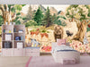 Forest Animals, Trees Wallpaper, Watercolor Mural, Oversized Custom Size Wall Art, Non - Woven, Non - Adhesive, Modern Wall Paper, Removable - Adawall Wallpaper - Registered Trade Accounts Only, Wallpaper Wholesale Account - W77653 - Adawall Wholesale - Wallpaper Wholesaler