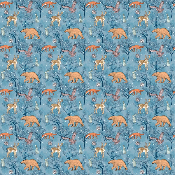 Forest Animals Wallpaper, Winter Seamless Pattern Mural, Oversized Custom Size Wall Art, Non - Woven, Non - Adhesive, Modern Wall Paper, Removable - Adawall Wallpaper - Registered Trade Accounts Only, Wallpaper Wholesale Account - W77655 - Adawall Wholesale - Wallpaper Wholesaler