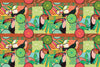 Fun Tropical Wallpaper, Toucan and Amazon Motives Mural, Oversized Custom Size Wall Art, Non - Woven, Non - Adhesive, Modern Wall Paper, Removable - Adawall Wallpaper - Registered Trade Accounts Only, Wallpaper Wholesale Account - W77868 - Adawall Wholesale - Wallpaper Wholesaler