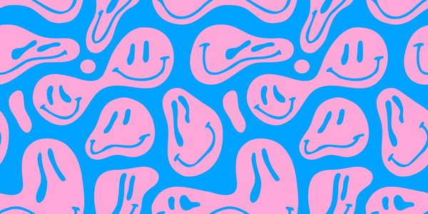 Funny Melting Wallpaper, Happy Face Mural, Oversized Custom Size Wall Art, Non - Woven, Non - Adhesive, Modern Wall Paper, Removable - Adawall Wallpaper - Registered Trade Accounts Only, Wallpaper Wholesale Account - W77802 - Adawall Wholesale - Wallpaper Wholesaler