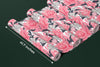 Pink Flowers Wallpaper, Seamless Pattern Mural, Oversized Custom Size Wall Art, Non-Woven, Non-Adhesive, Modern Wall Paper, Removable