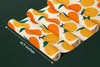 Mandarins, Beige Background Wallpaper, Seamless Pattern Mural, Oversized Custom Size Wall Art, Non-Woven, Non-Adhesive, Modern Wall Paper, Removable