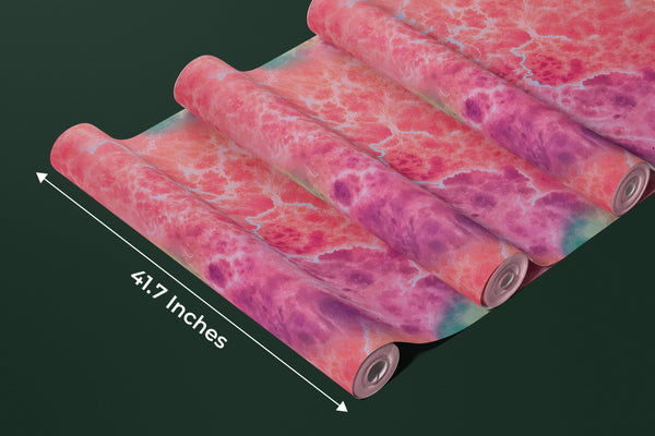 Alcohol Ink Watercolor Wallpaper, Liquid Splash Mural, Oversized Custom Size Wall Art, Non-Woven, Non-Adhesive, Modern Wall Paper, Removable