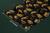 Leopards, Black Background Wallpaper, Seamless Pattern Mural, Oversized Custom Size Wall Art, Non-Woven, Non-Adhesive, Modern Wall Paper, Removable