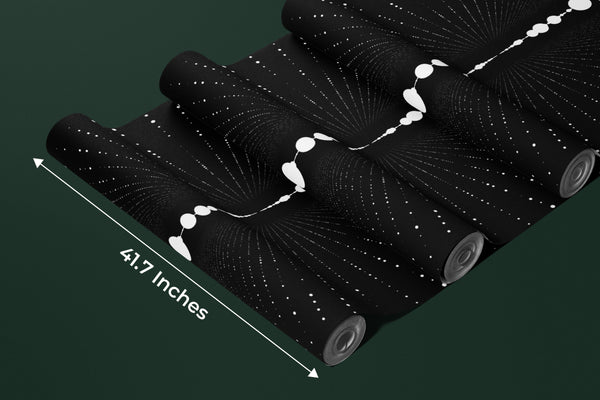 Points in Space Wallpaper, Dimensional Abstract Mural, Oversized Custom Size Wall Art, Non-Woven, Non-Adhesive, Modern Wall Paper, Removable