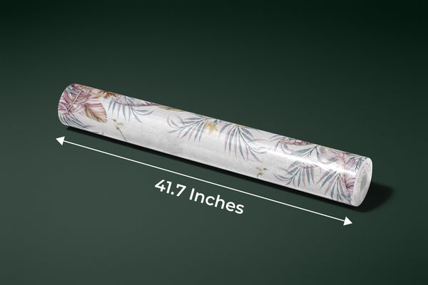 Tropical Leaves Wallpaper, Hummingbirds Mural, Oversized Custom Size Wall Art, Non-Woven, Non-Adhesive, Modern Wall Paper, Removable