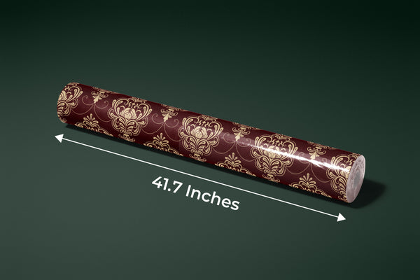 Royal Victorian Damask Wallpaper, Seamless Pattern Mural, Oversized Custom Size Wall Art, Non-Woven, Non-Adhesive, Modern Wall Paper, Removable