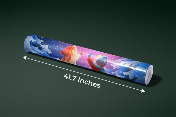 Magical Winter Forest Wallpaper, Children Mural, Oversized Custom Size Wall Art, Non-Woven, Non-Adhesive, Modern Wall Paper, Removable