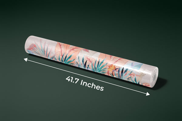 Tropical Forest Wallpaper, Pastel Colors Mural, Oversized Custom Size Wall Art, Non-Woven, Non-Adhesive, Modern Wall Paper, Removable